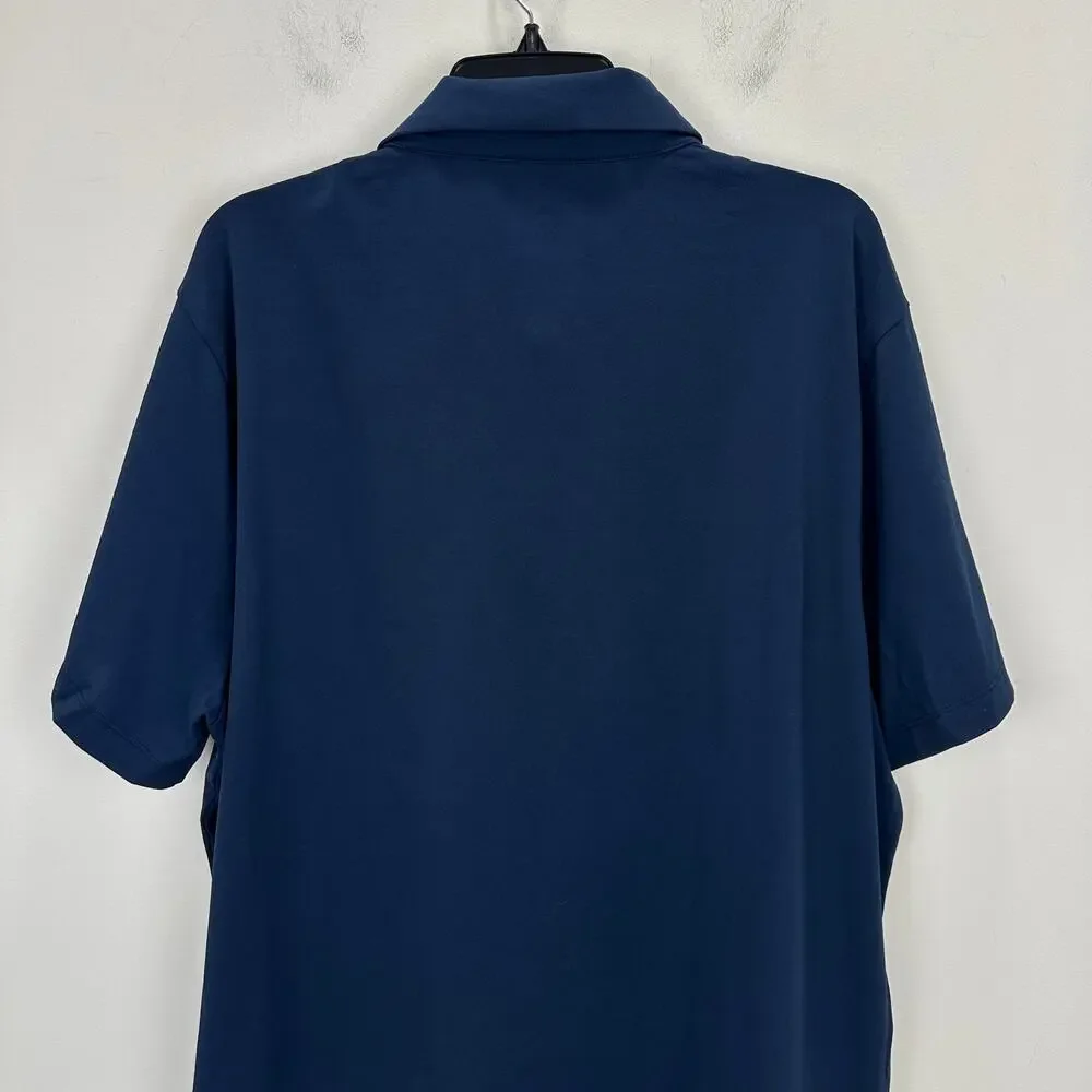 J.Crew Performance Pique Polo Shirt Mens Evening Sky Classic Fit Navy XXL NWT